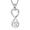 Oinsi Infinity Love Pet Cremation Jewelry for Ashes of Dog/Cat