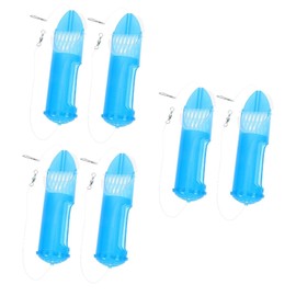 SUPVOX 6pcs Rotating Fishing Bait Cage Plastic Trap for Crawfish Live Bait Holder Removable Design for Fishing Enthusiasts for Freshwater and Saltwater Use