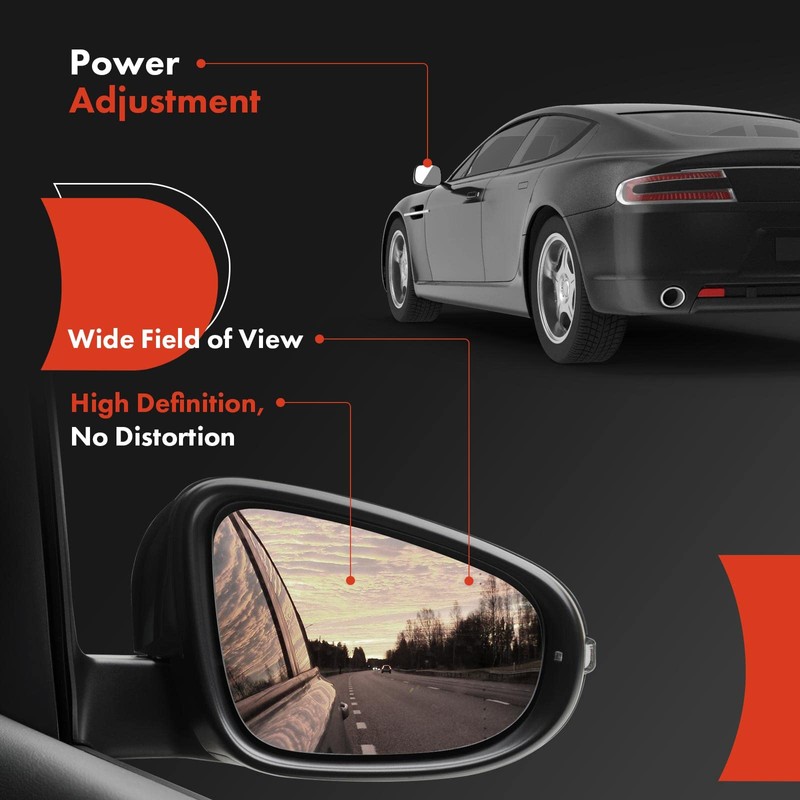 A-Premium Passenger Side Power Door Mirror Compatible with Nissan Altima