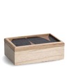 Zeller Black Mosaic 15199 Wooden Storage Box Approx. 24 x