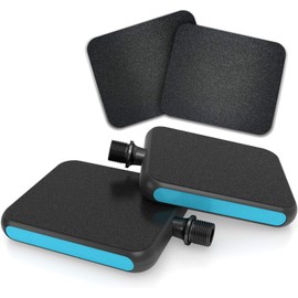 MOTOBICYCLES Reflex Urban Pedal Blue + 2 Replacement Grip Surfaces | The Ultimate City and Touring Pedal for All Shoe Types | Innovative City Bike/E-Bike Flat Pedals