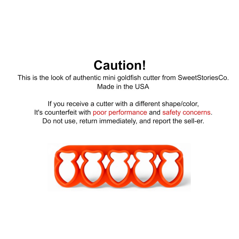 Mini Goldfish Cookie Cutter - 1 Inch - Cracker Cutter