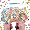 4Pcs 3D Fun Mini House Stickers with Tweezers Make Your