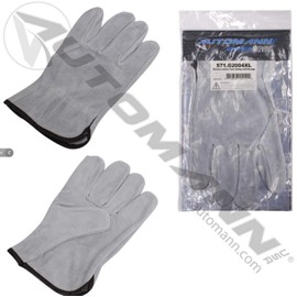 Automann Drivers Gloves Leather Extra Large (X-Large Grey Split Cow Leather Unlined)