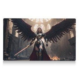 Creature Creations - Boros Playmat | 24"x14" Red White Angels Player Artwork MTG Gift
