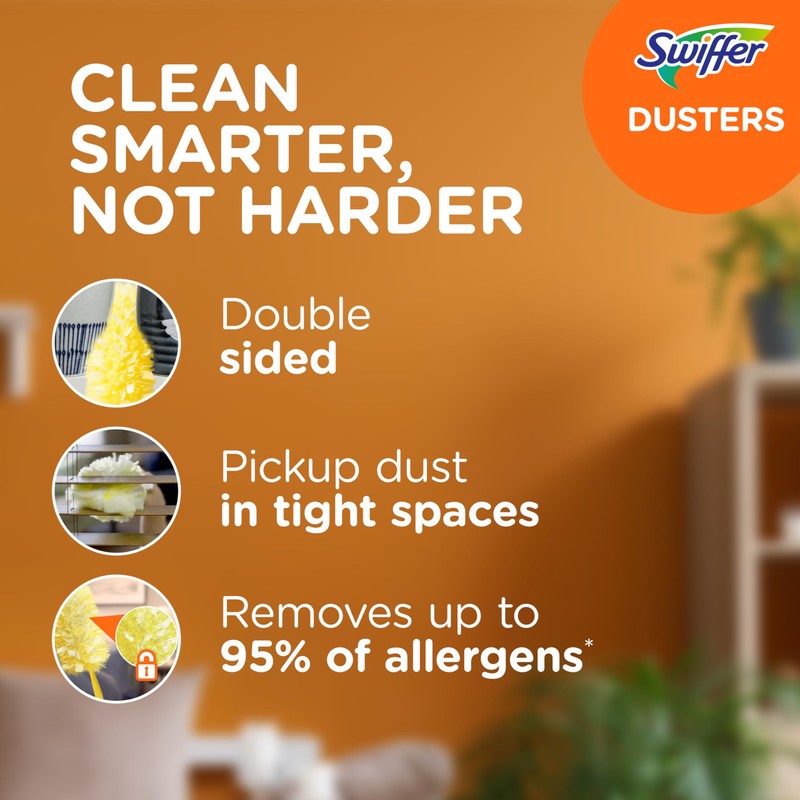 Swiffer Duster Heavy Duty Dusting Kit, Cleaning Supplies, ft Extended