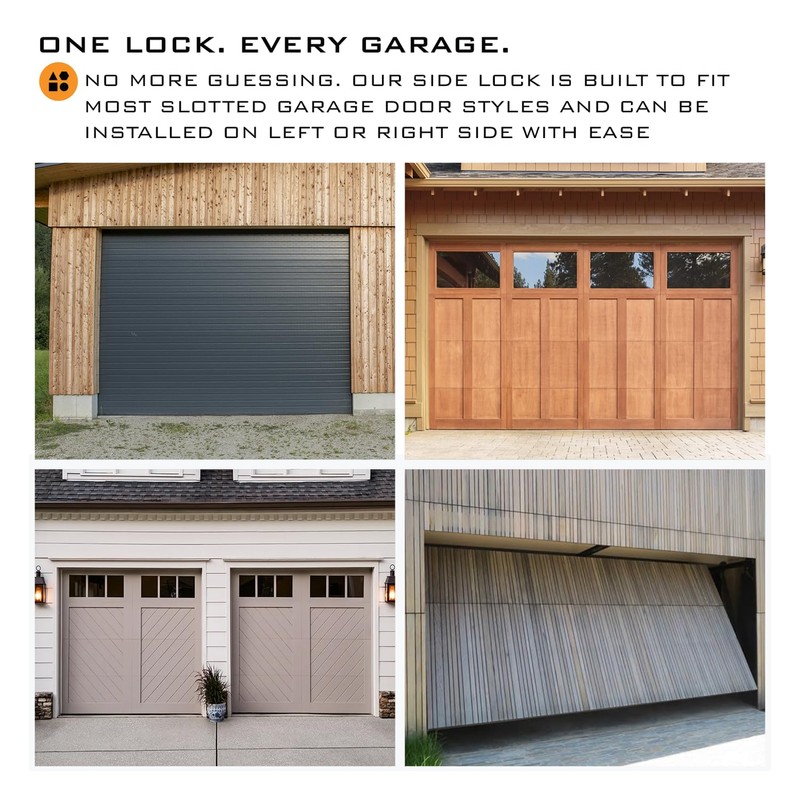 HardwareX Supply Garage Door Side Lock Inside Deadlock (4 Pack)