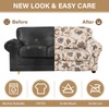 Lamberia Printed Sofa Cover for 3 Cushion Couch High Stretch