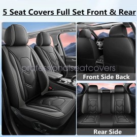 Nissan For Nissan Car Seat Covers 5-Seats waterproof Faux Leather Protector Cushion