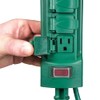 VOLT 120V Outdoor Power Stake with Timer, 6 Grounded Outlets