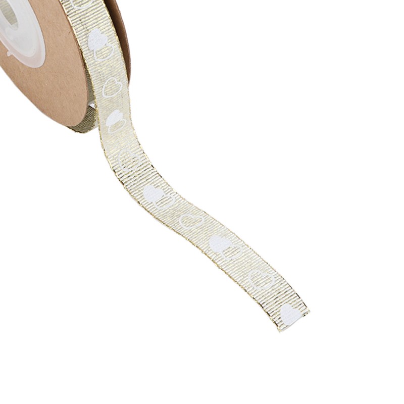 2 Pcs Love Printing Ribbon Washable DIY Crafts Wedding Gift