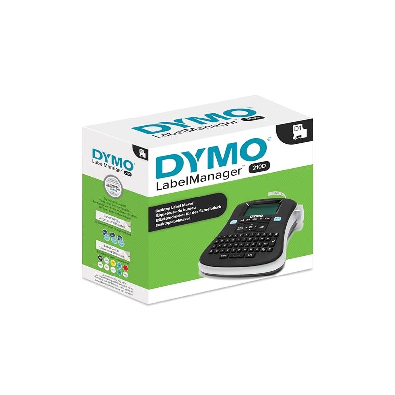 DYMO Rotuladora de escritorio | Rotuladora portátil LabelManager 210D, multiuso,