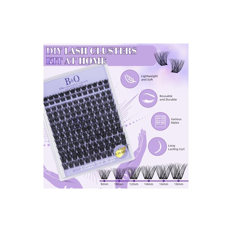 Kit de Extensiones de Pestañas BQ B05 Kit de Extensiones