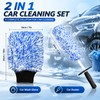 Car Wheel Cleaning Brush Set with Wash Mitt – Soft