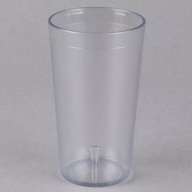 Carlisle (SIX EACH) 12 oz STACKABLE TUMBLER DRINK CLEAR HARD PLASTIC BPA FREE/NSF APPROVE