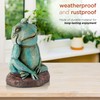 Alpine Corporation ZEN722 15" Thinking Frog Garden Statue – Whimsical