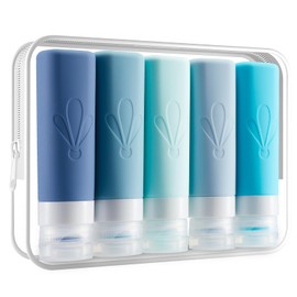 INSFIT INSFIT Travel Bottles for Toiletries, TSA Approved 3oz Travel Size Containers, BPA Free Leak Proof Squeezable Silicone Tubes for Shampoo Conditioner Lotion Soap with Labels