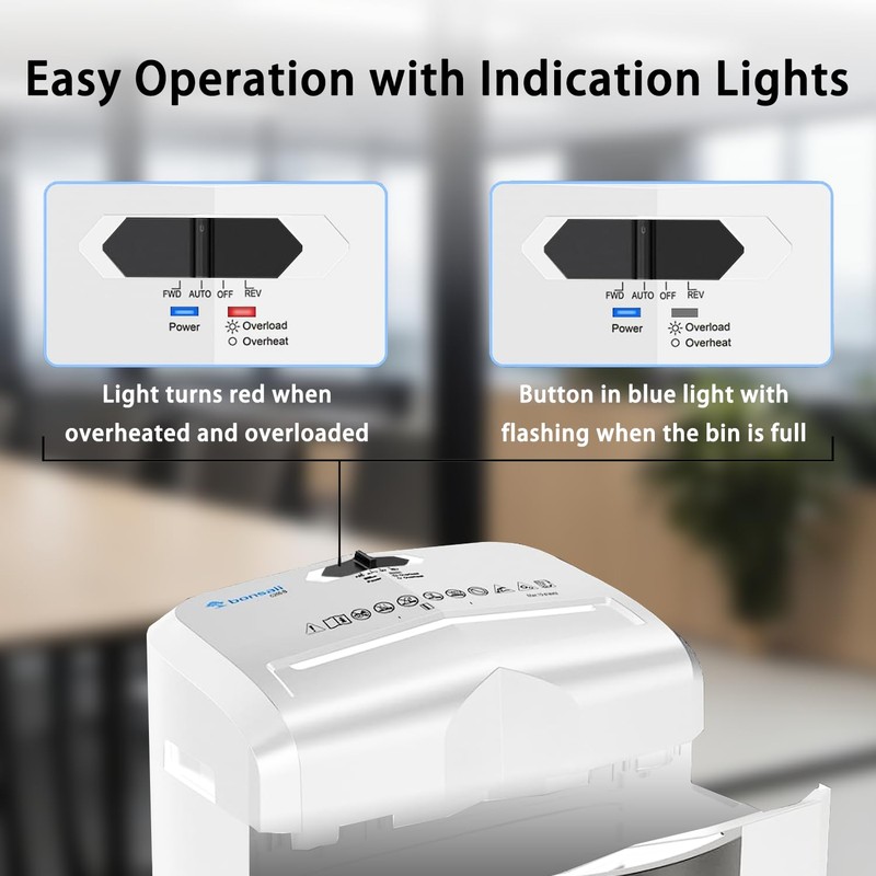 Bonsaii Micro Cut Shredder, Portable with a Convenient Handle, shredding