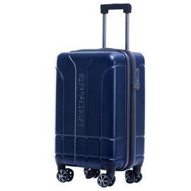 Spyder Carve 20 Inch Carry On Expandable Hardside Upright Suitcase with 360° Spinner Wheels, TSA Approved Lock, Navy