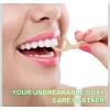 200 Count 4 Packs Biodegradable Dental Floss Picks, Eco-Friendly Plant-Based