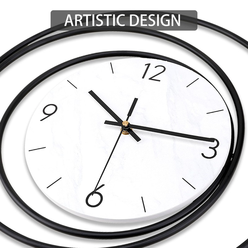 Decorative Wall Clock,Silent Non-Ticking Quality Quartz Movement Battery Operated,Large Wall