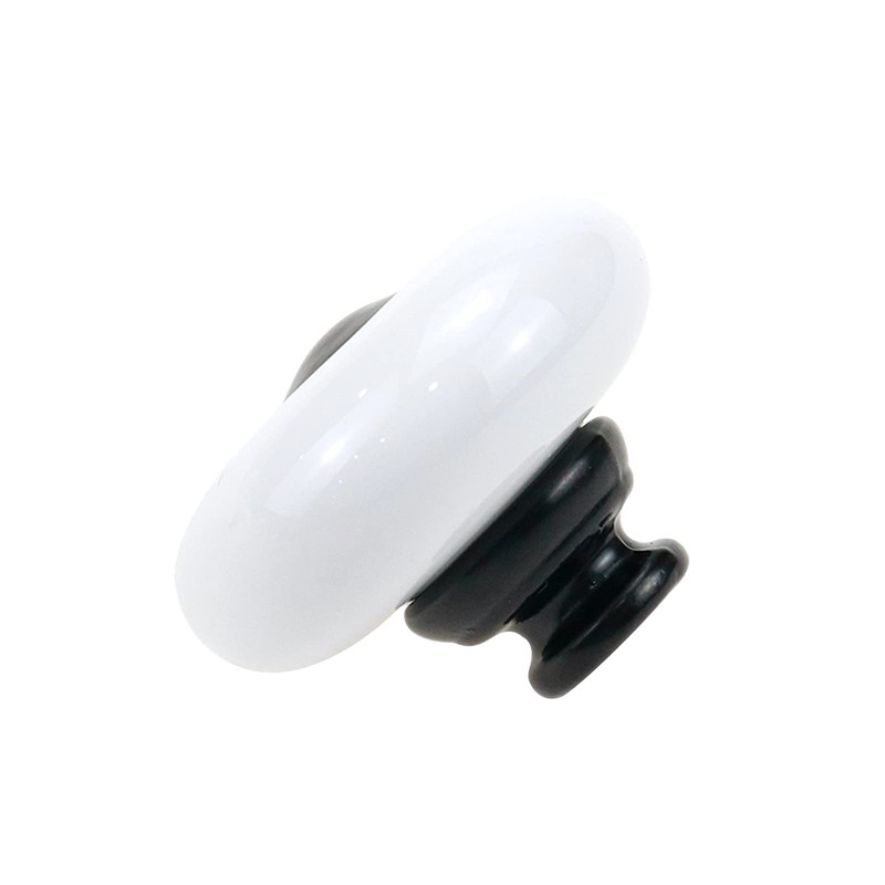 Tsnamay 6 Pieces White Ceramic Knob Kitchen Door Cabinets Cupboard