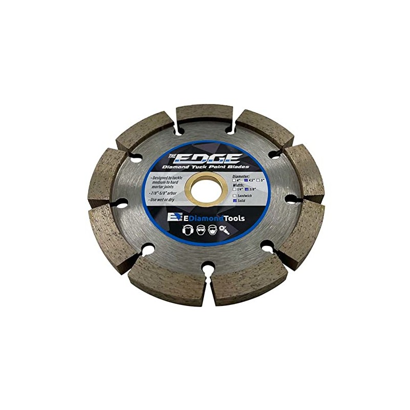 4.5" Diamond Tuck Point Blade for Mortar Joint Removal, Single