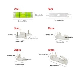 WYAN 62 pieces traceless picture hooks, 5 designs nails without drilling picture hooks for wedding photos and home office hanging hardware kit (white)