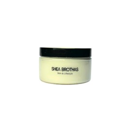 Shea Brothas | Unrefined | Raw | 4 oz | Shea Butter | Whipped | Body Butter | Dry Skin | Eczema | All Skin Types | Men | Women | Kids | Fair Trade | Vegan