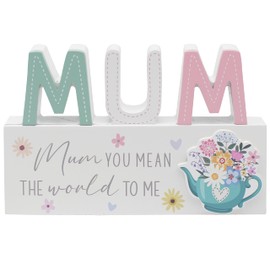 The Leonardo Collection Mother's Day Mum Plaque - Green For Home Decor & Gift | Wooden and Acrylic Plaques For Home and Office | Ideal Signs & Plaque Birthday Gifts For Women & Mom