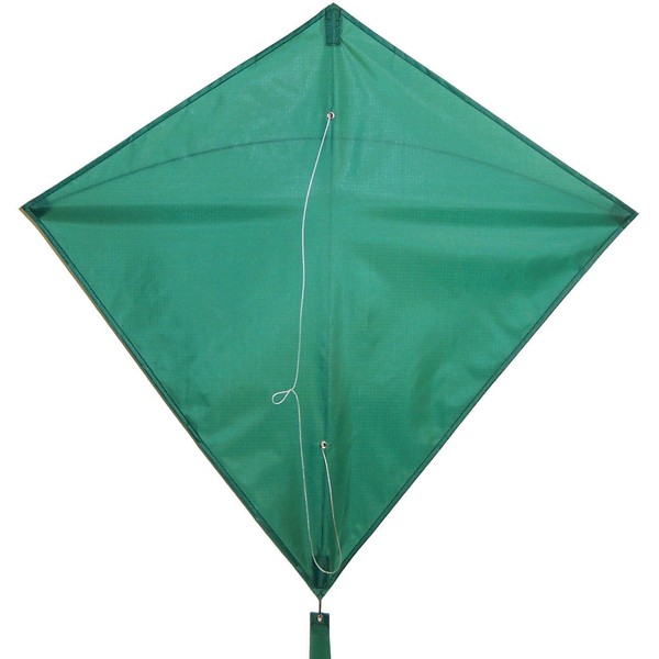 30" Diamond Shape Colorful Outdoor Recreational Aircraft Kite, Green