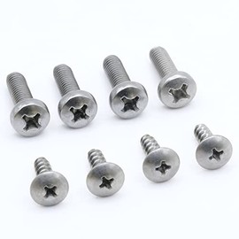 ReplacementScrews License Plate Screws Compatible with Honda Element - Stainless Steel - (Pack of 4)