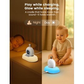 Glocusent White Noise Machine with Night Light, 62 Soothing Sounds & 9 Colors Night Light Portable Sound Machine - Bluetooth Baby Sound Machine for Sleeping, Noise Canceling for Home Office Travel