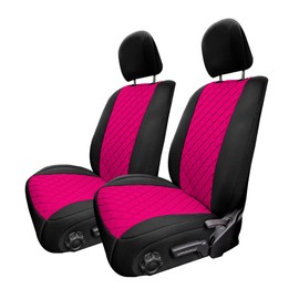 FH Group Custom Fit Car Seat Covers Specifically Made for Jeep Wrangler JL 4DR 2018-2024 Ultraflex Neoprene Waterproof Automotive Seat Covers Front Set Pink