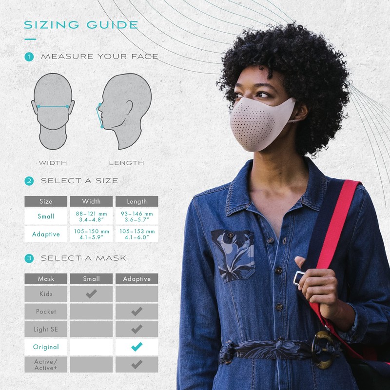 Airpop Original Reusable Face Mask, 4 Replacement Filters Included, Multi
