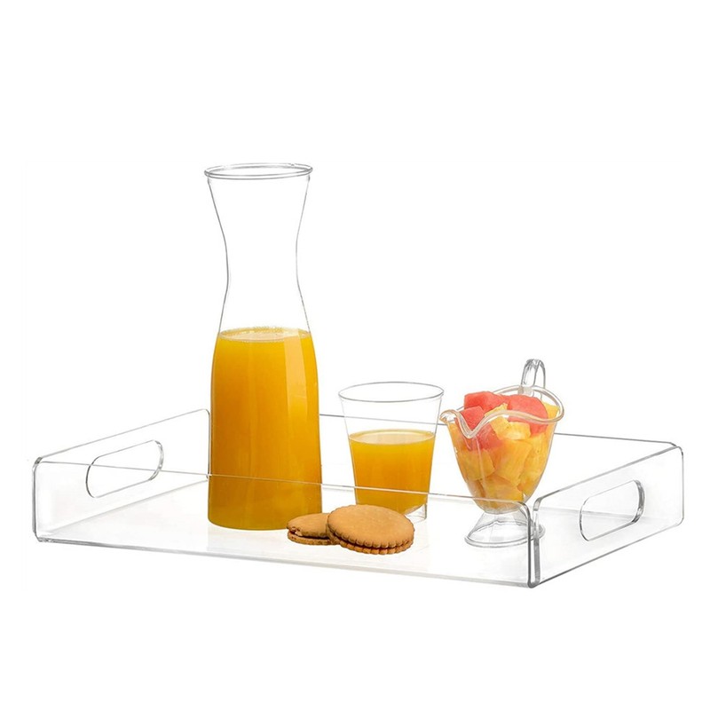 Acrylic Fruit Towel Tray Lightweight Breakfast Cheese Serving Tray with
