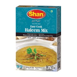 Shan Easy Cook Haleem Recipe Mix – 10.5 oz (300g) Spice Powder for Traditional Meat & Lentil Curry, Perfect for Halal Meat, Vegan Curry& Daal – Authentic Indian Spices & Seasonings
