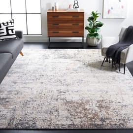SAFAVIEH Area Rug 8x10 - Aston Collection - Large - Ivory & Grey, Modern Abstract Design, Non-Shedding & Easy Cleaning, Ideal for Living Room, Bedroom, Office, Dining Space (ASN705A)