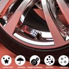 MEAJOO 4PCS Dice Shape Tire Valve Stem Caps, Universal Copper