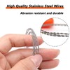 3 Pcs Cable Saw Stainless Steel Wire Saw 24-Inch Pocket