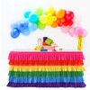 Rainbow Table Skirt Ruffle Unicorn Table Skirts for Rectangle Table