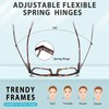 BLOEXCLU 6 Pack Reading Glasses for Women Men Blue Light