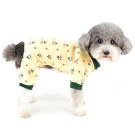Ranphy Dog Pajamas for Small Dogs Boys Girls Plain Fleece Pet Pajamas Floral Soft Comfortable Puppy Pajamas Autumn Winter Warm Sweater Chihuahua Yorkie Cat