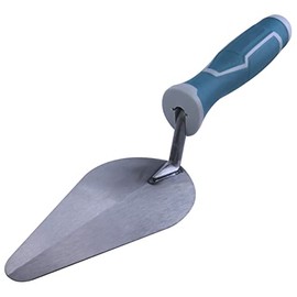 AERZETIX - C54480 - stucco / stucco trowel 150 x 75 mm - masonry tool - rubber handle/steel blade - with round triangular tip