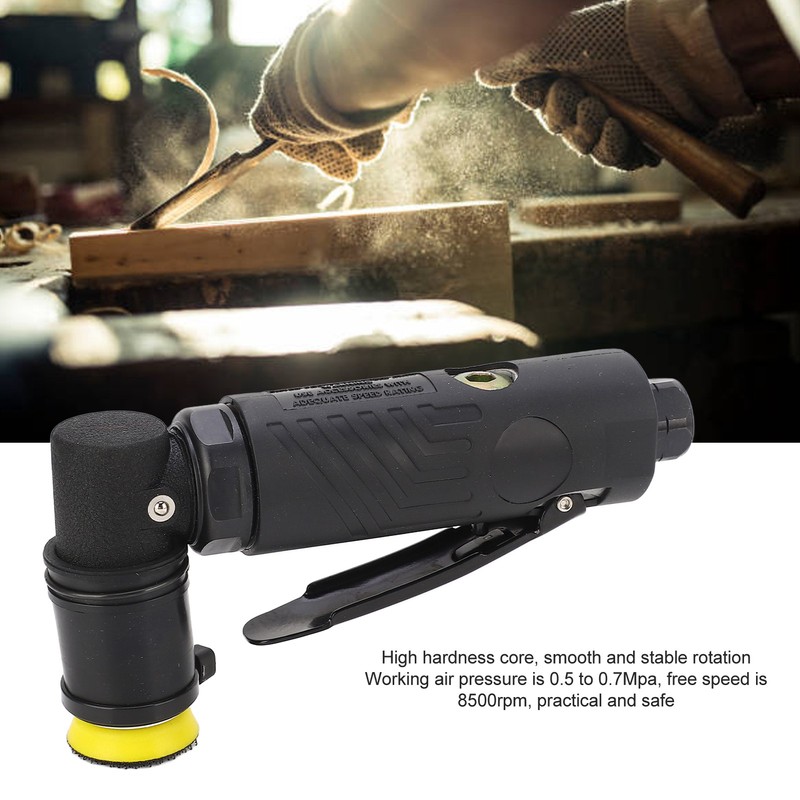 8500rpm Pneumatic Air Sanding Polisher 1/4in Inlet 30mm Sanding Disc