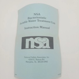 NSA Bacteriostatic Water Treatment Unit NSA10P Camping Survival