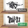 SOVYOULIVE Cable Strap, 100 Pcs Reusable Cable Ties, Adjustable Tie