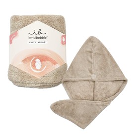 invisibobble Set Cozywrap (1 Piece) - Microfibre Towel for Hair - Quick Drying Hair Towel for Curls - Gentle Turban Towel for Children & Adults - Ideal for Home, No Heat Damage