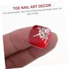 Ipetboom Artificial Toe Nail Tips Full Coverage Pcs Pack Plastic
