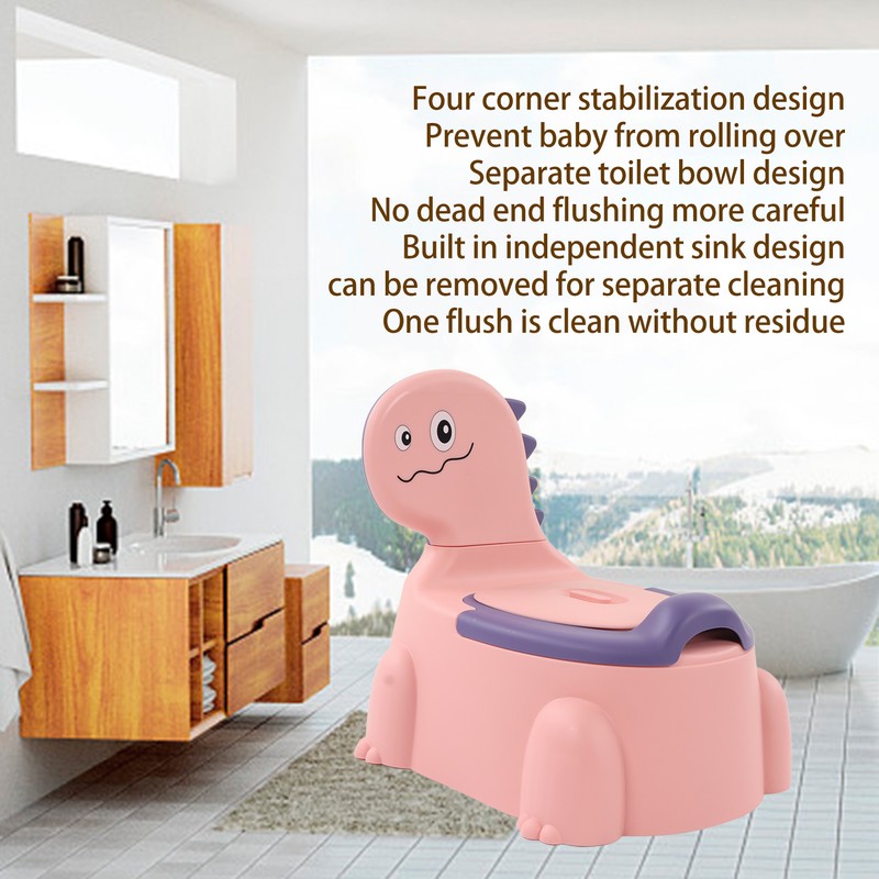 Baby Potty Thickening Ergonomic Modern Cartoon Dinosaur Training Potty Toilet